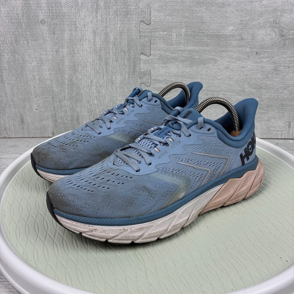 Hoka One One Arahi 5 Women's 9.5B Blue Fog Running Shoes Sneakers 1115012 BFPB